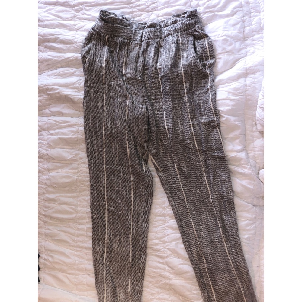 Free people white and gray pants